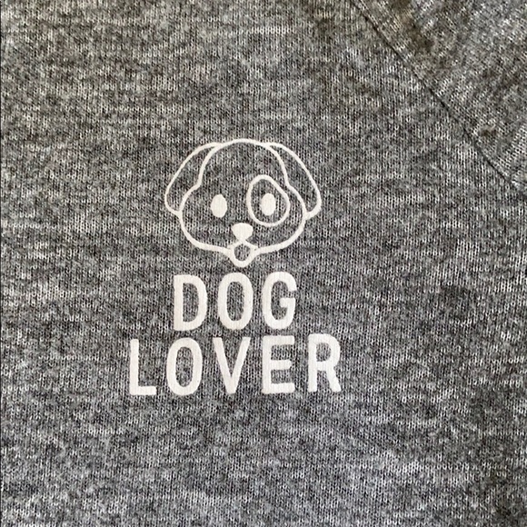 Grey Cold Shoulder Dog Lover shirt - Picture 2 of 7